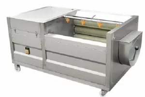 BRUSH TYPE WASHING AND PEELING MACHINE